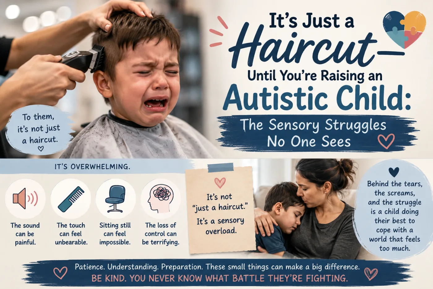 The sensory struggles no one sees — until the clippers turn on.