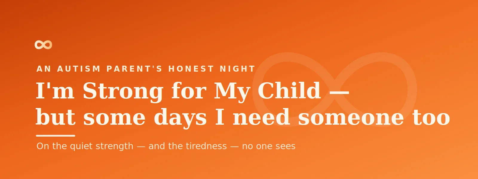 On the quiet strength — and the tiredness — no one sees.