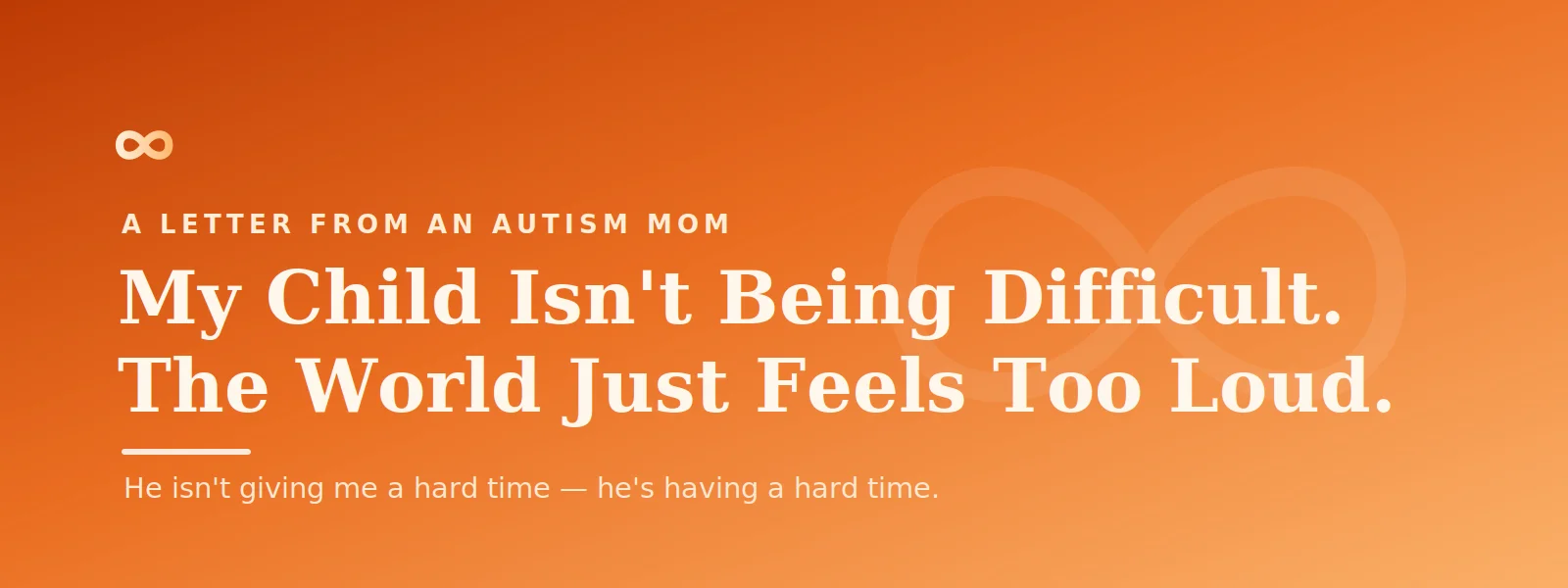 He isn't giving me a hard time — he's having a hard time.